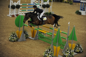 Cheshire Young Showjumper Emily Ward takes two championship titles at the Blue Chip Showjumping Winter Championships
